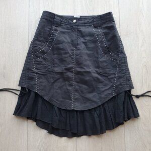 Grifflin Paris Size Small Black Archive Style Midi Skirt